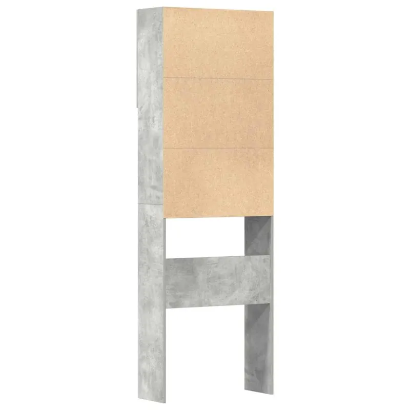 skalbimo mašinos spintelė betoninė pilka 64x24x190 cm