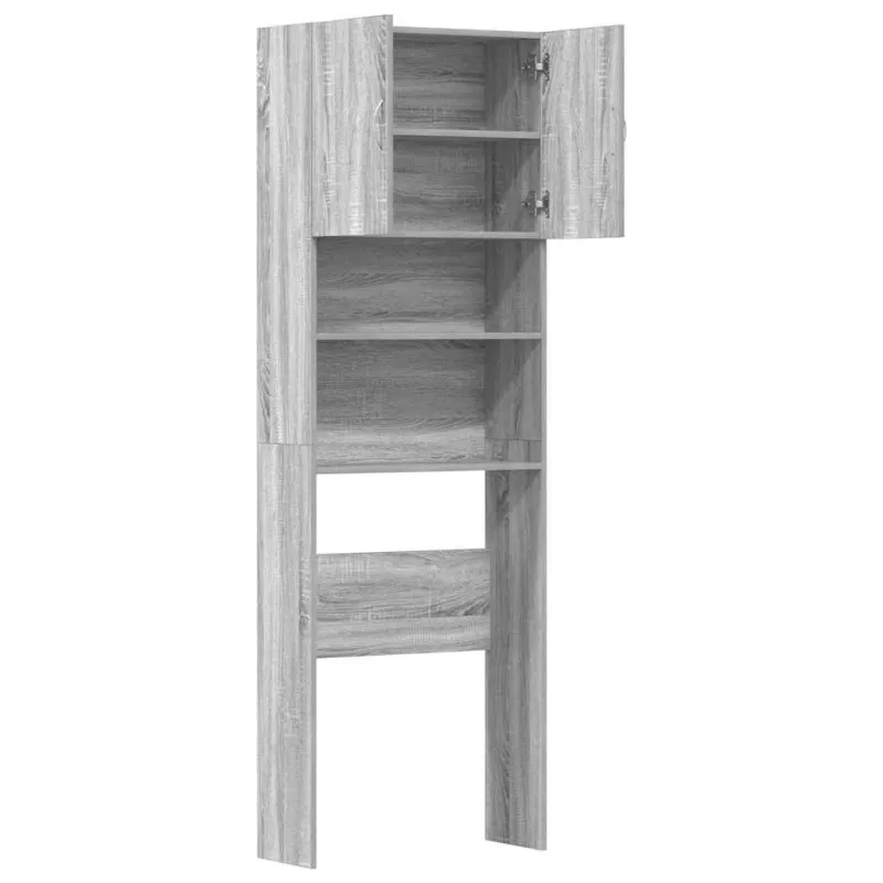 skalbimo mašinos spintelė pilka Sonoma 64x24x190 cm
