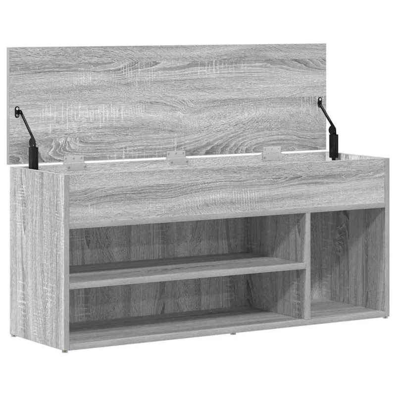 batų suoliukas pilkas Sonoma 102x30,5x45 cm inžinerinė mediena