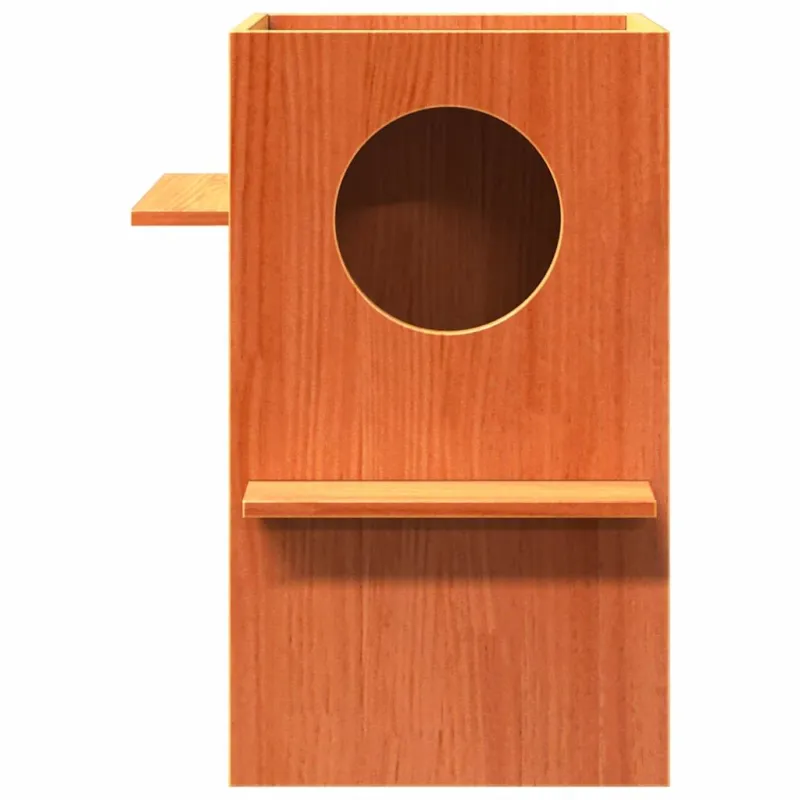 Cat House Wax Ruda 43x43x60 cm Pušies masyvo