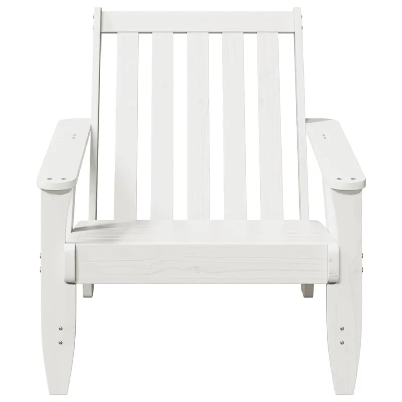 Garden Adirondack kėdė balta 75x77x77 cm medžio masyvo pušis