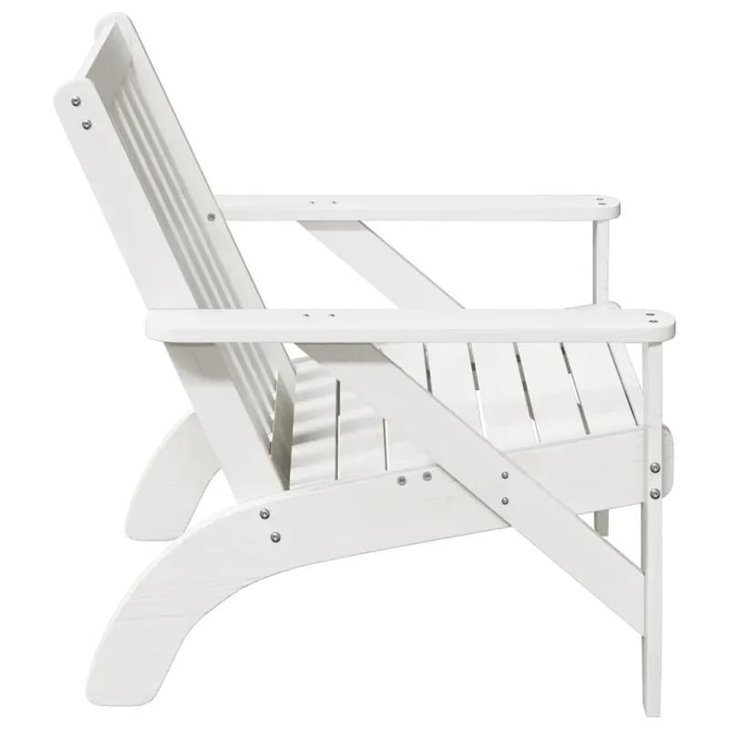 Garden Adirondack kėdė balta 75x77x77 cm medžio masyvo pušis