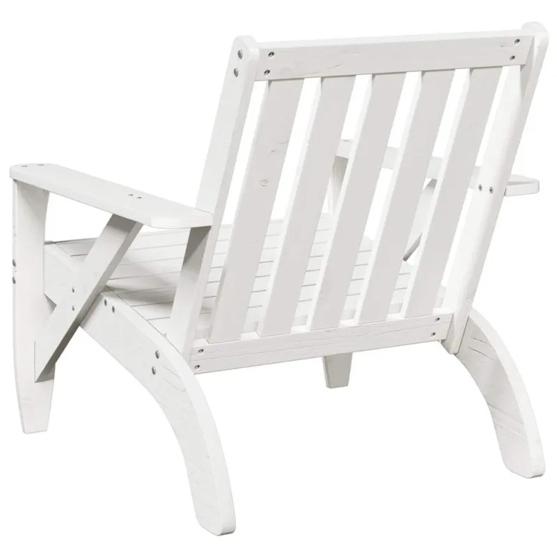 Garden Adirondack kėdė balta 75x77x77 cm medžio masyvo pušis