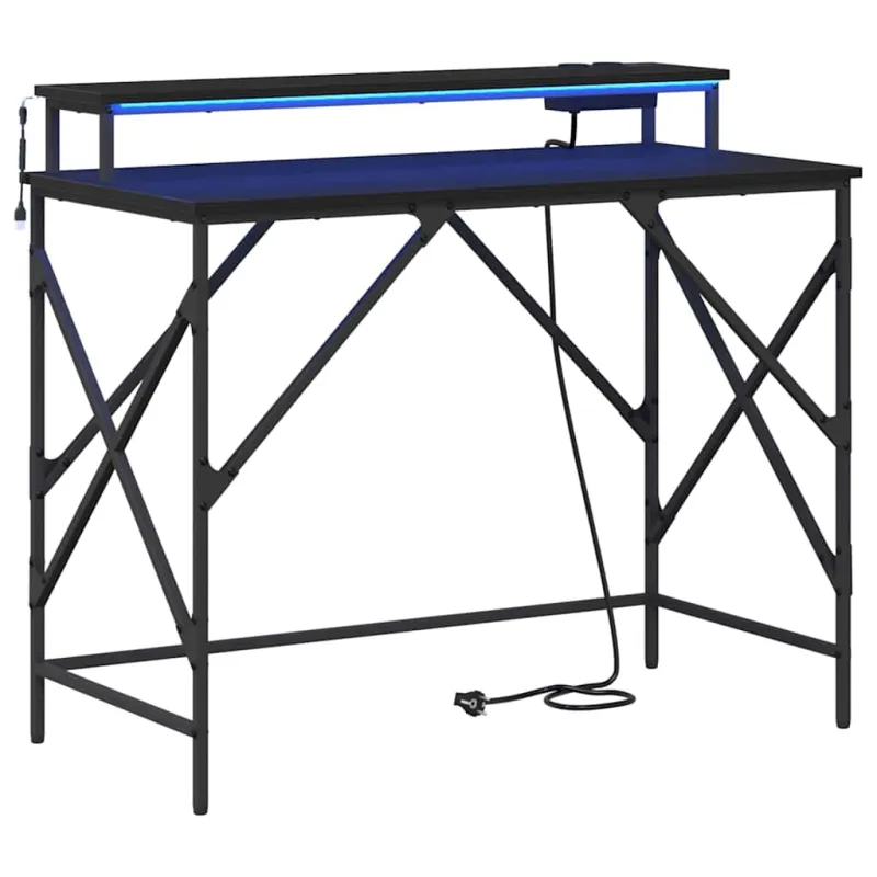 Stalas Juodas ąžuolas 100 x 50 x 86,5 cm Apdirbta mediena