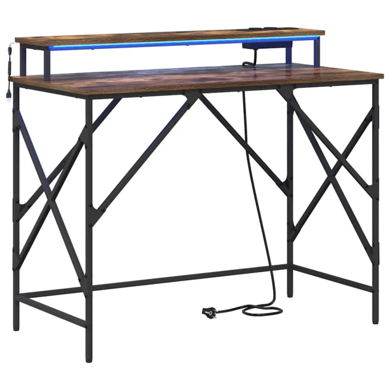 Stalas Rūkyta ąžuolas 100 x 50 x 86,5 cm Apdirbta mediena