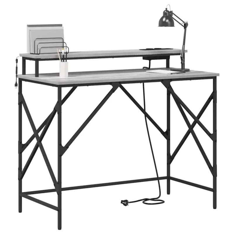 Stalas Pilkas Sonoma 100 x 50 x 86,5 cm Apdirbta mediena