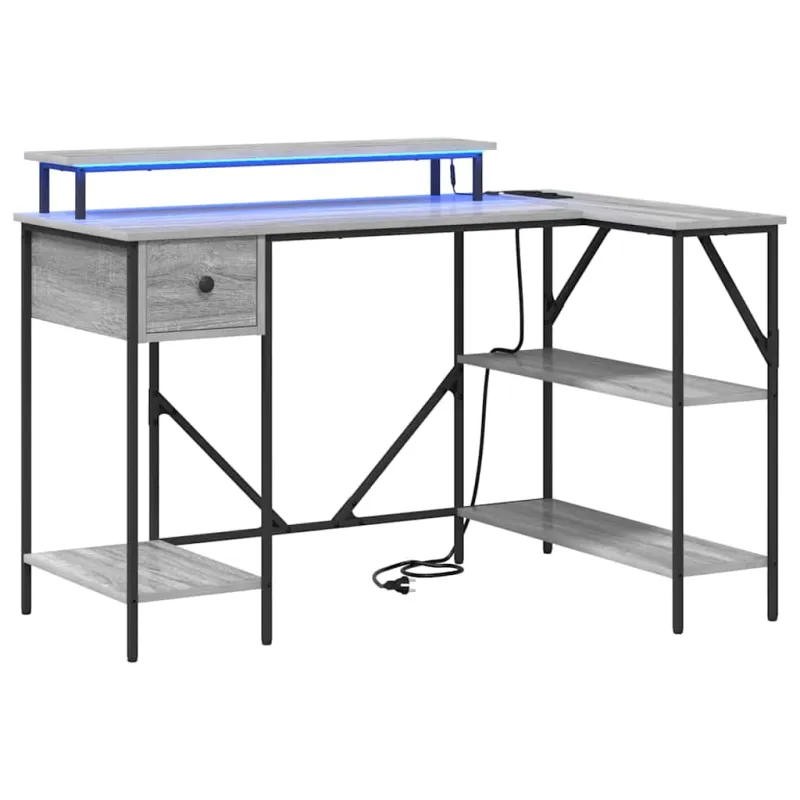 Stalas Pilkas Sonoma 120 x 79 x 86,5 cm Apdirbta mediena