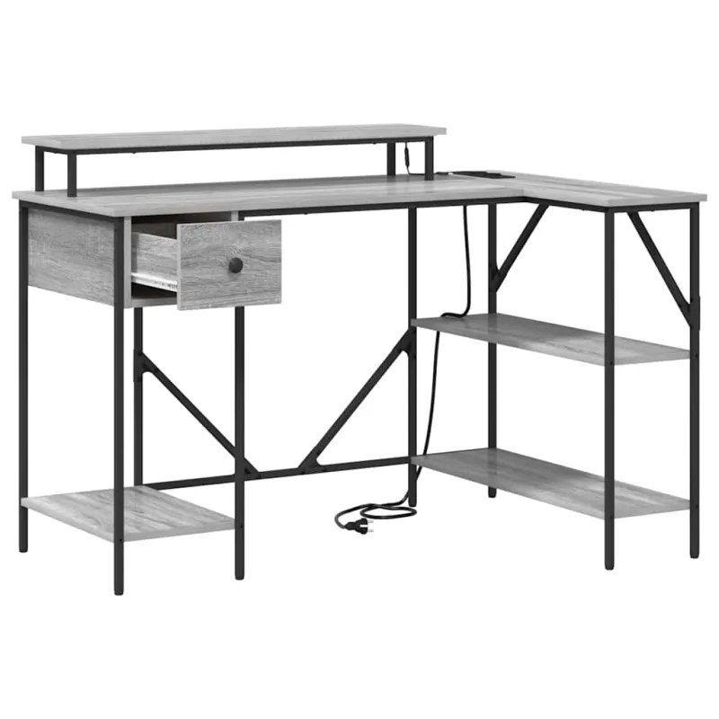 Stalas Pilkas Sonoma 120 x 79 x 86,5 cm Apdirbta mediena