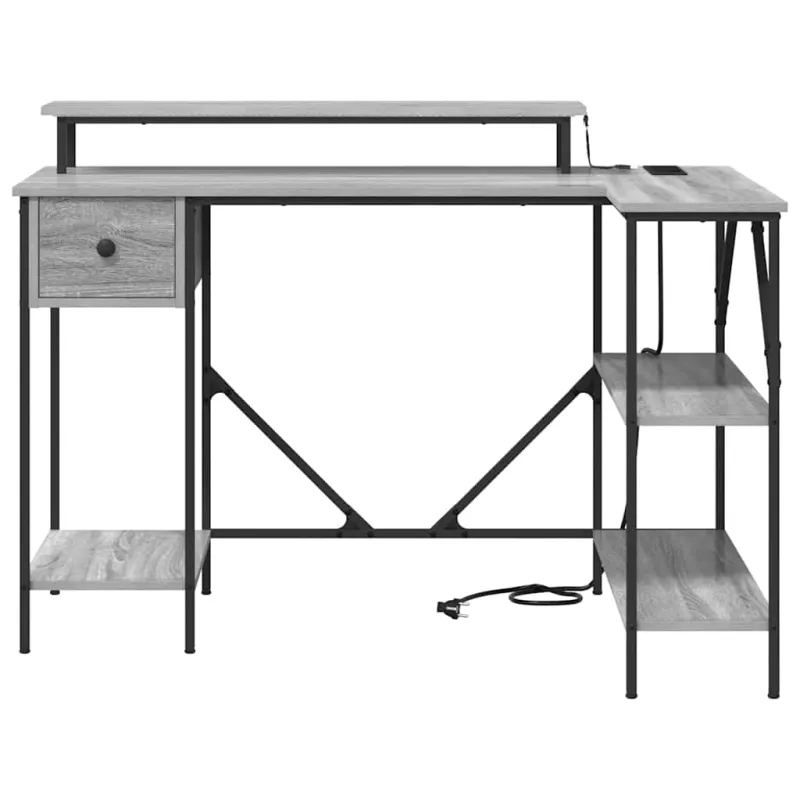 Stalas Pilkas Sonoma 120 x 79 x 86,5 cm Apdirbta mediena