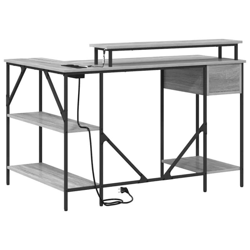 Stalas Pilkas Sonoma 120 x 79 x 86,5 cm Apdirbta mediena