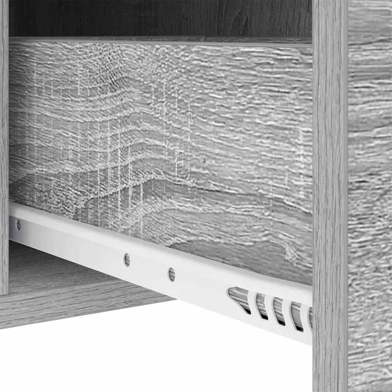 Šalia lovos spintelė 2 pcs Pilkas Sonoma 30 x 48 x 61 cm