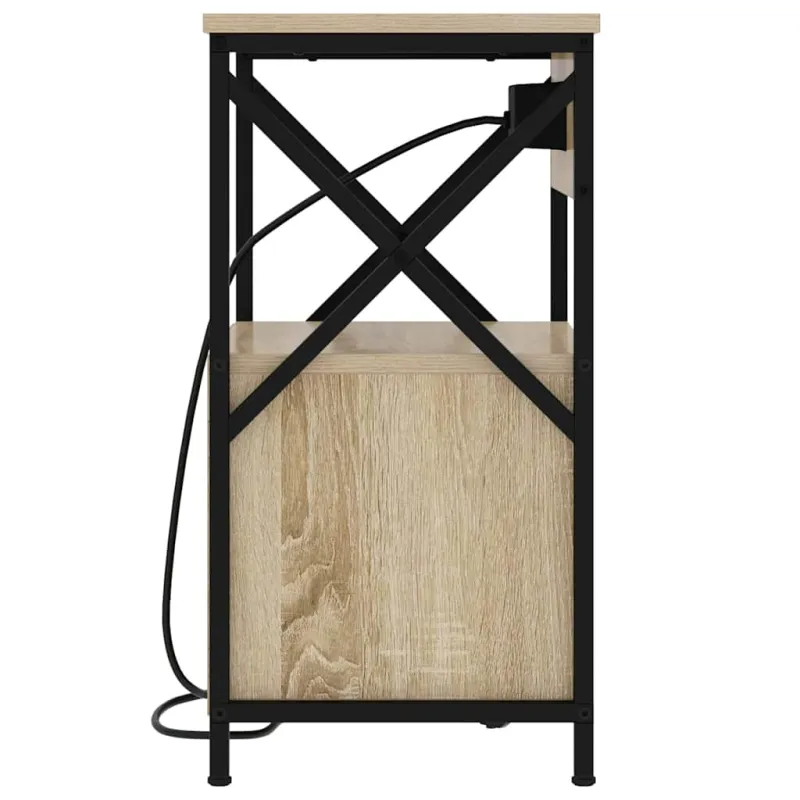 Šalia lovos spintelė 2 pcs Sonoma ąžuolas 40 x 31 x 60 cm