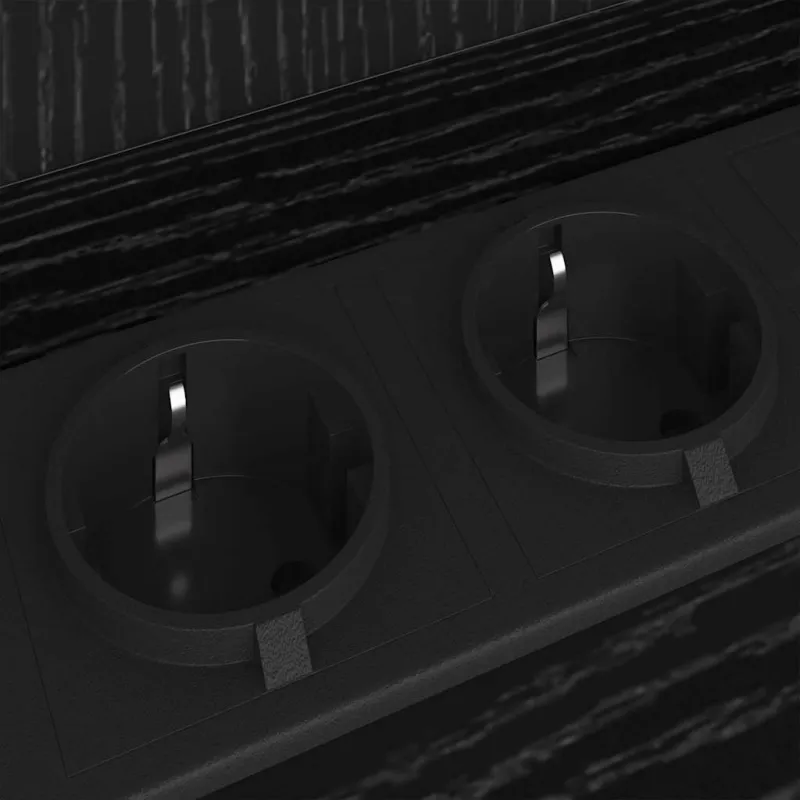 Šalia lovos spintelė su lentyna Juodas ąžuolas 40 x 40 x 61 cm