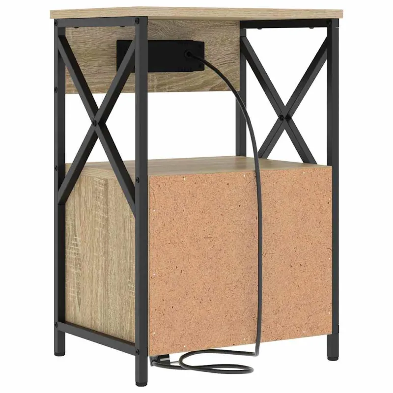 Šalia lovos spintelė 2 pcs Sonoma ąžuolas 40 x 31 x 60 cm