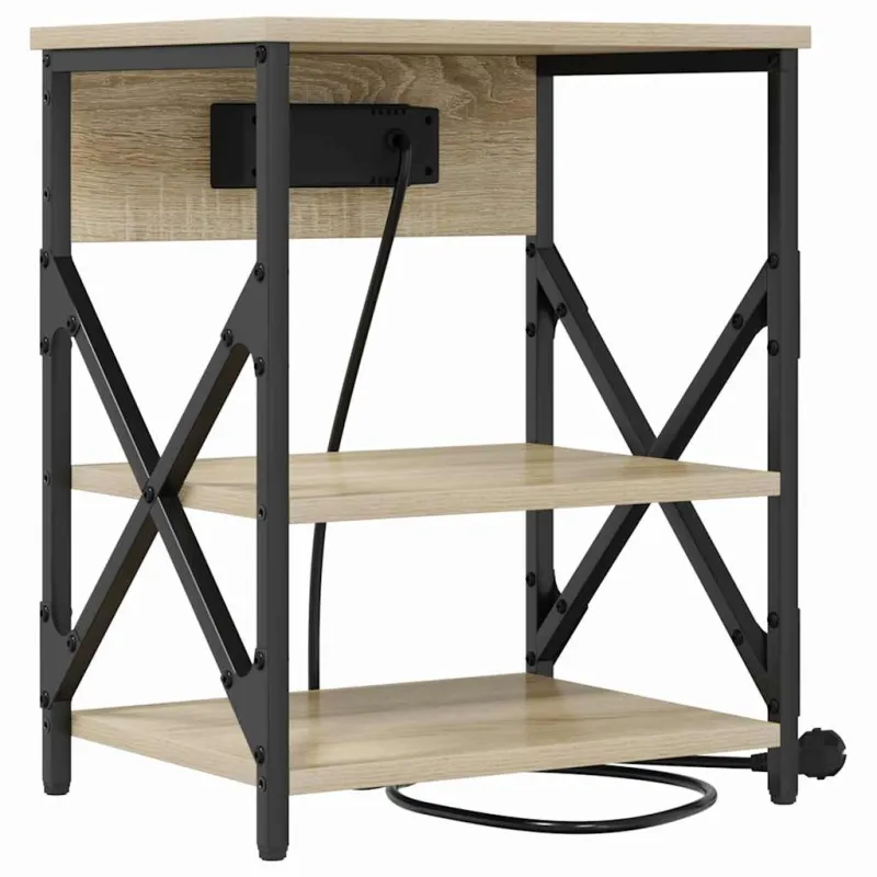 Šalia lovos spintelė 2 pcs Sonoma ąžuolas 41 x 31 x 51 cm