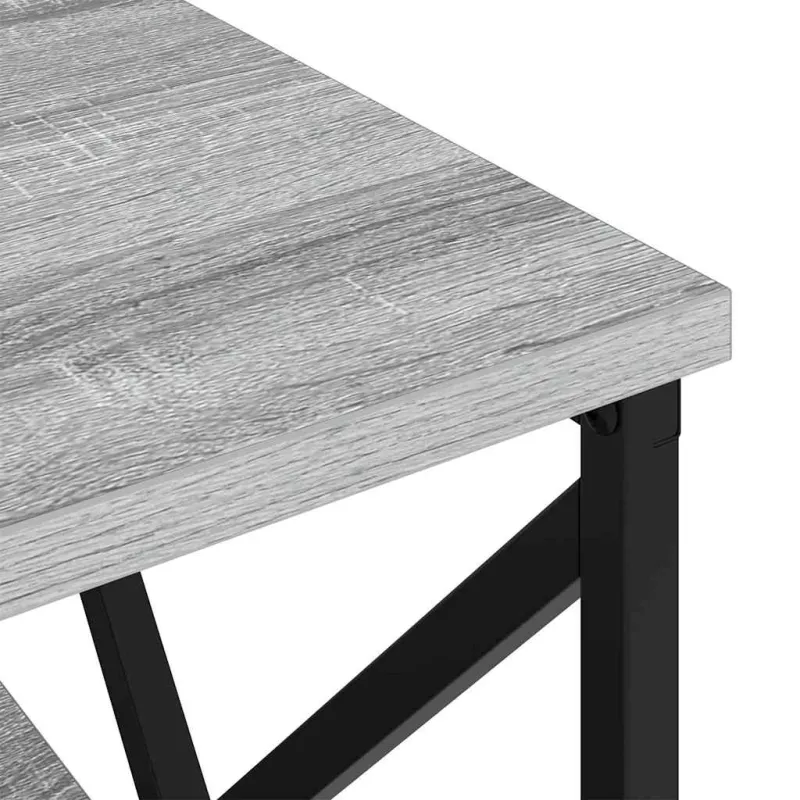 Šalia lovos spintelė 2 pcs Pilkas Sonoma 41,5 x 40,5 x 55 cm