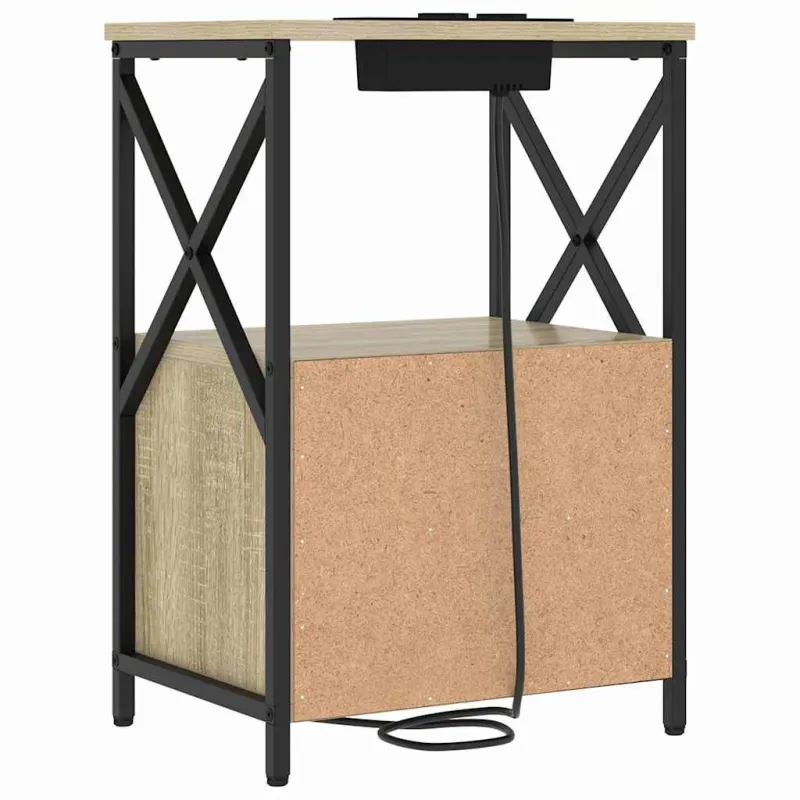 Šalia lovos spintelė 2 pcs Sonoma ąžuolas 40 x 31 x 60 cm