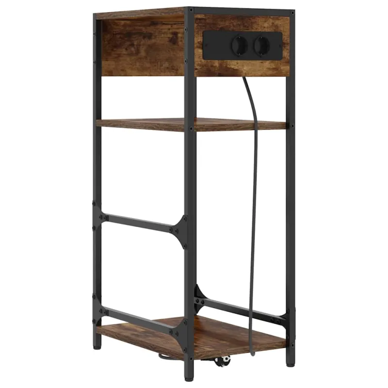 Šalia lovos spintelė Rūkyta ąžuolas 40 x 27 x 76 cm