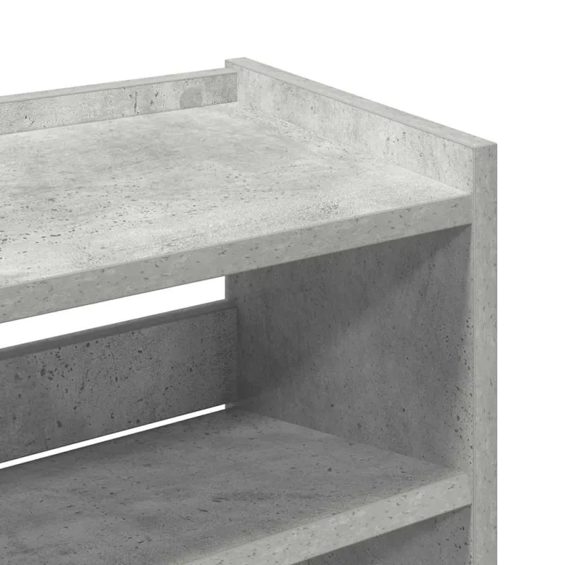 Lentyna batams, betono pilka, 60x25x81 cm, apdirbta mediena