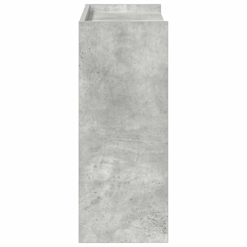 Lentyna batams, betono pilka, 60x25x62cm, apdirbta mediena