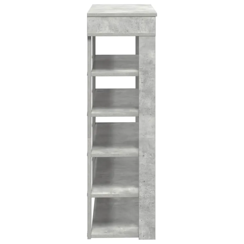 Lentyna batams, Concrete Oak 80x30x98cm, apdirbta mediena