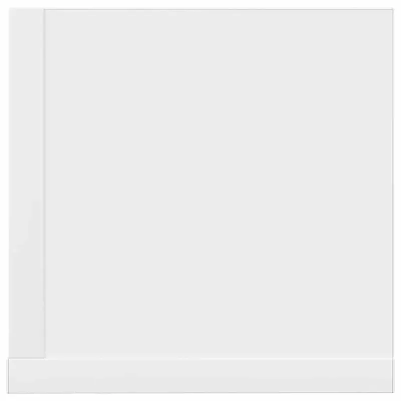 Sieninės lentynos, 2vnt., baltos, 100x16,5x16,5cm, mediena