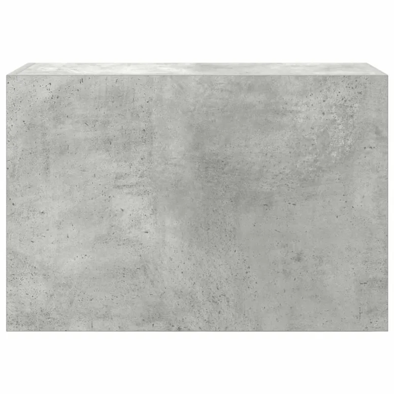 Sieninė vonios kambario spintelė, betono pilka, 60x25x40cm