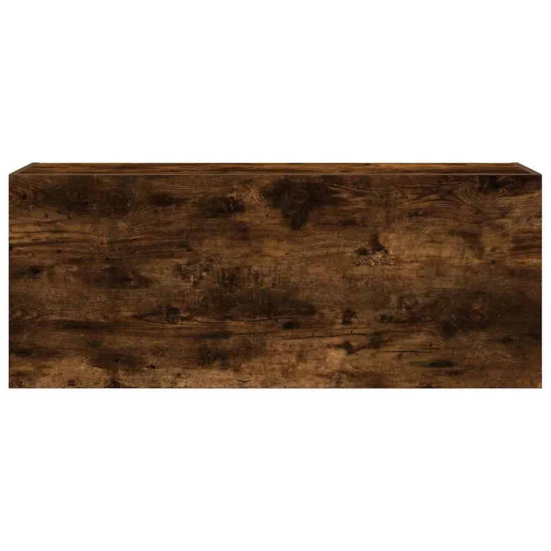 Sieninė vonios kambario spintelė, dūminio ąžuolo, 100x25x40cm