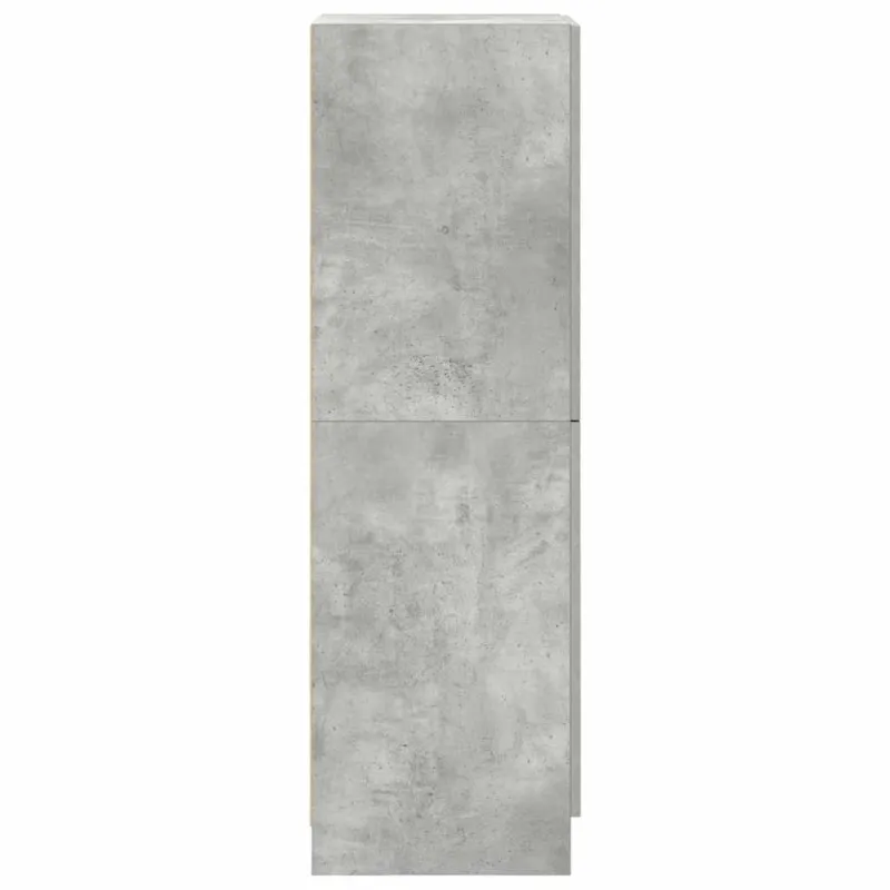 Virtuvės spintelė, betono pilka, 38x41,5x131,5cm, mediena