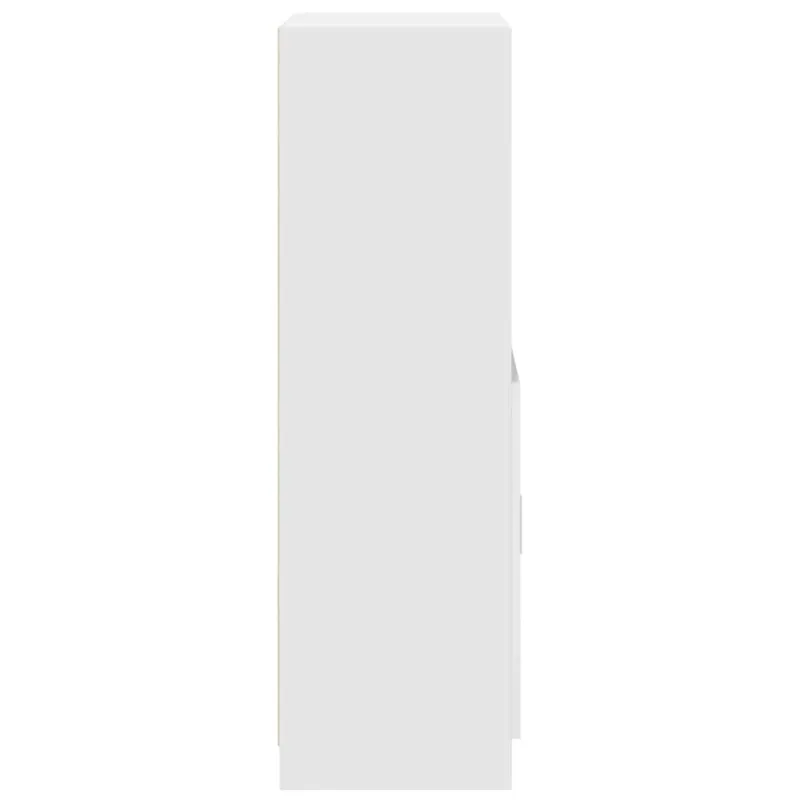 Virtuvės spintelė, baltos, 57x41,5x131,5cm, apdirbta mediena