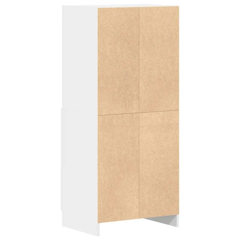 Virtuvės spintelė, baltos, 57x41,5x131,5cm, apdirbta mediena