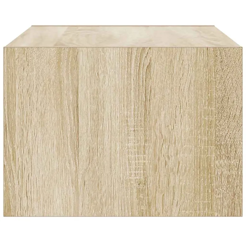 Televizoriaus spintelė su LED apšvietimu, ąžuolo, 75x35,5x25 cm
