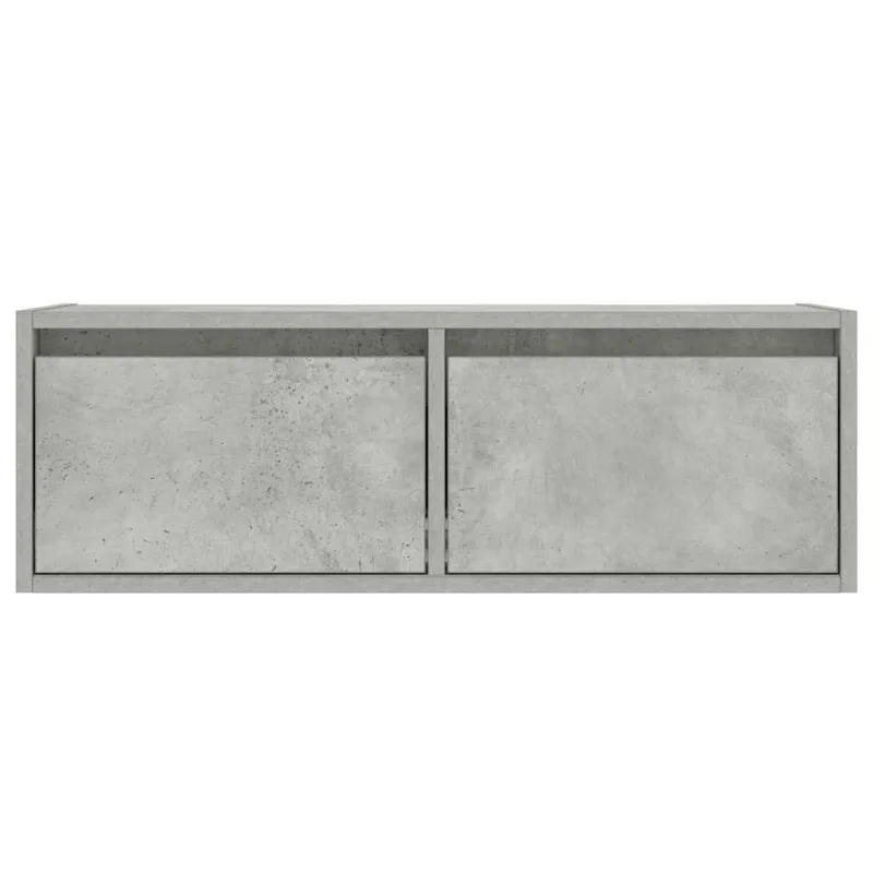 TV spintelė su LED apšvietimu, betono pilka, 75x35,5x25 cm