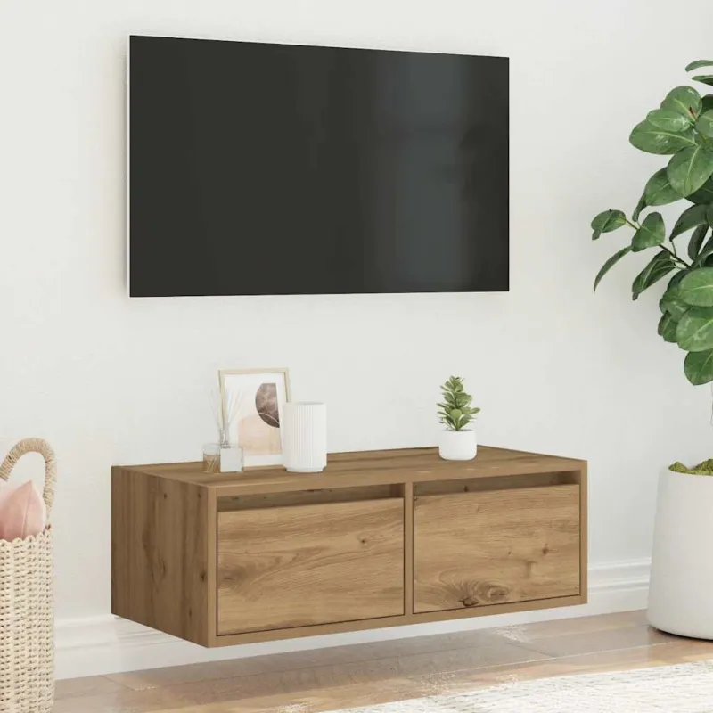 Televizoriaus spintelė su LED, artisano, 75x35,5x25 cm