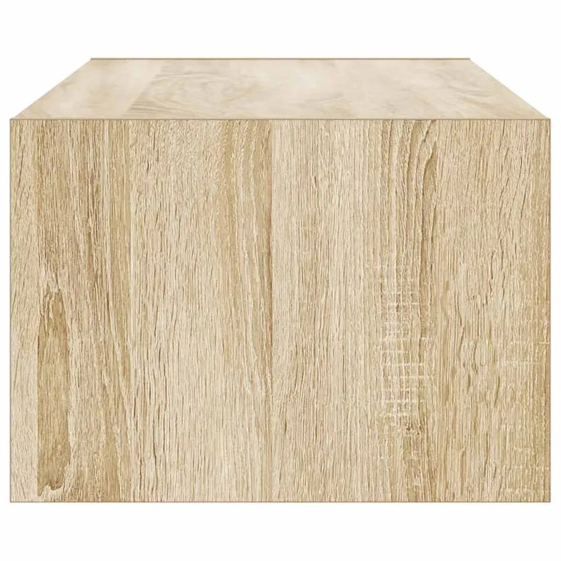 Televizoriaus spintelė su LED apšvietimu, ąžuolo, 100X35,5x25cm