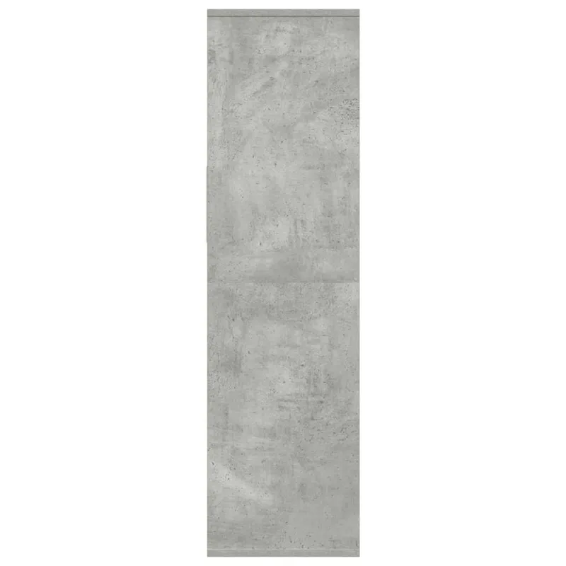 Spintelė knygoms, betono pilka, 34x31x112 cm, MDP