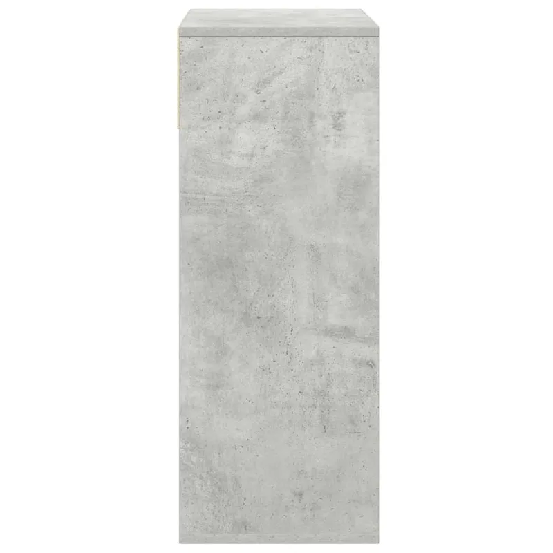 Spintelė knygoms, betono pilka, 66x31x80 cm, MDP