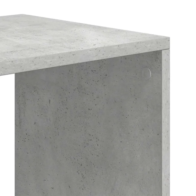Spintelė knygoms, betono pilka, 66x31x112 cm, MDP