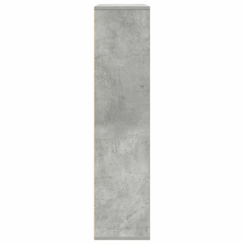 Knygų spinta, betono pilka, 89x24x101,5cm, apdirbta mediena
