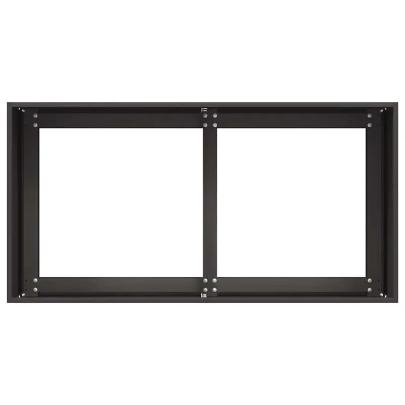 Lovelis, juodos spalvos, 80x40x40cm, šaltai valcuotas plienas