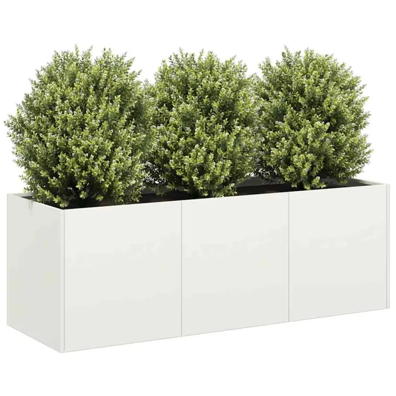 Lovelis, baltos spalvos, 120x40x40cm, šaltai valcuotas plienas