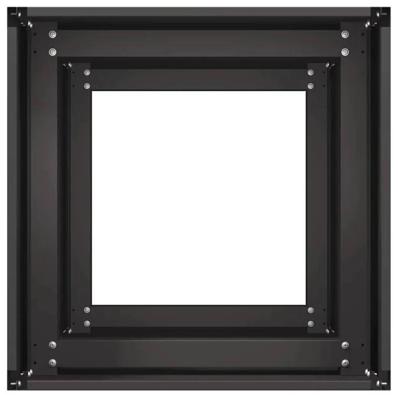 Lovelis, juodos spalvos, 40x40x80cm, šaltai valcuotas plienas