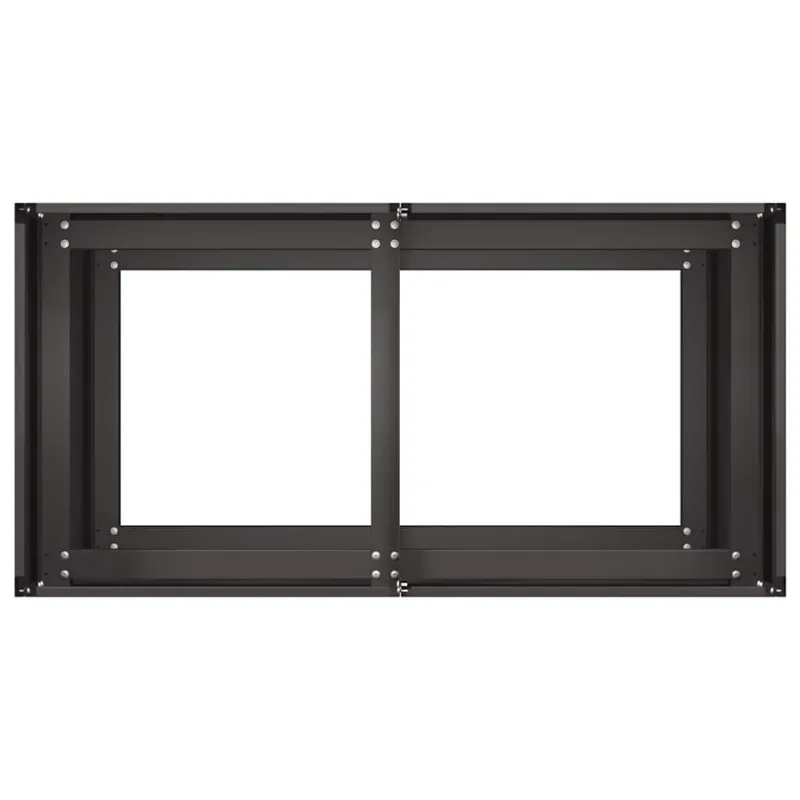 Lovelis, juodos spalvos, 80x40x80cm, šaltai valcuotas plienas