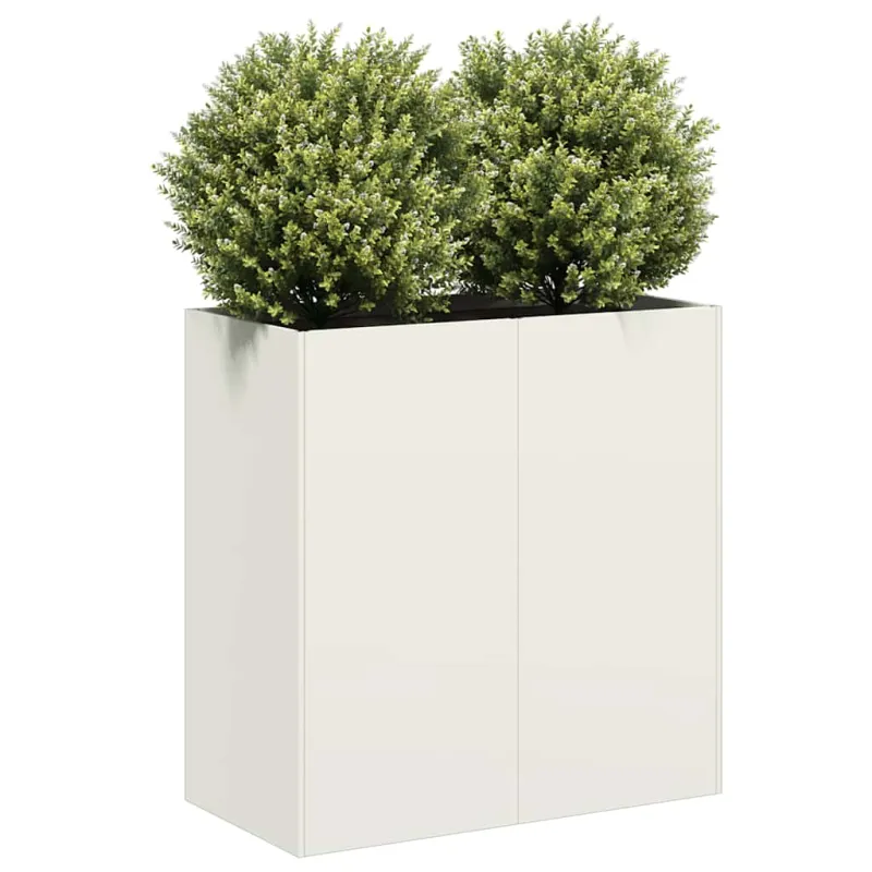 Lovelis, baltos spalvos, 80x40x80cm, šaltai valcuotas plienas