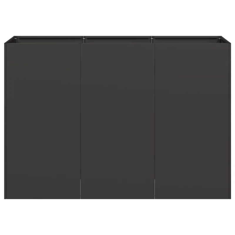 Lovelis, juodos spalvos, 120x40x80cm, šaltai valcuotas plienas