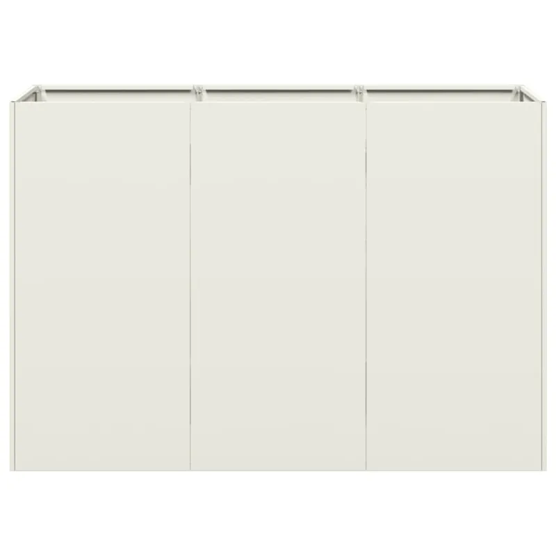 Lovelis, baltos spalvos, 120x40x80cm, šaltai valcuotas plienas