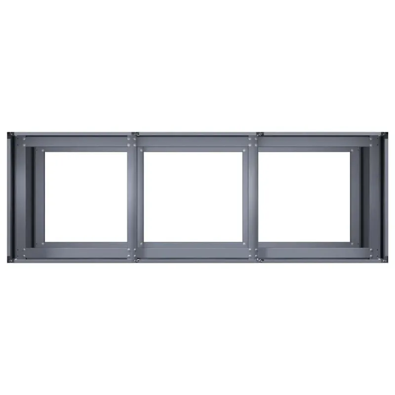 Lovelis, antracito, 120x40x80cm, šaltai valcuotas plienas