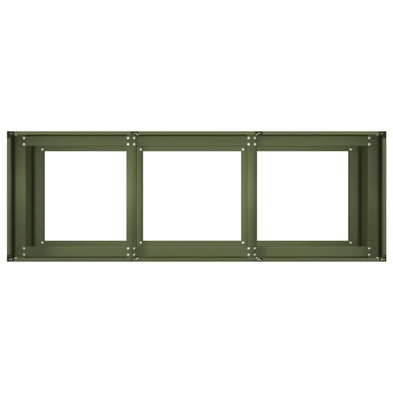 Lovelis, alyvuogių žalias, 120x40x80cm šaltai valcuotas plienas