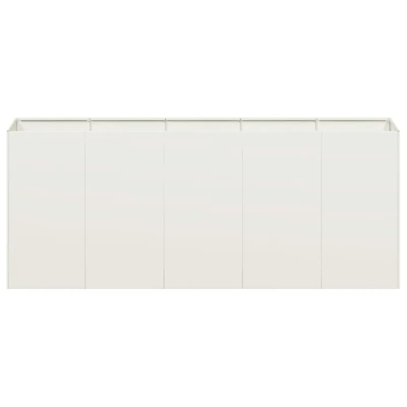 Lovelis, baltos spalvos, 200x40x80cm, šaltai valcuotas plienas