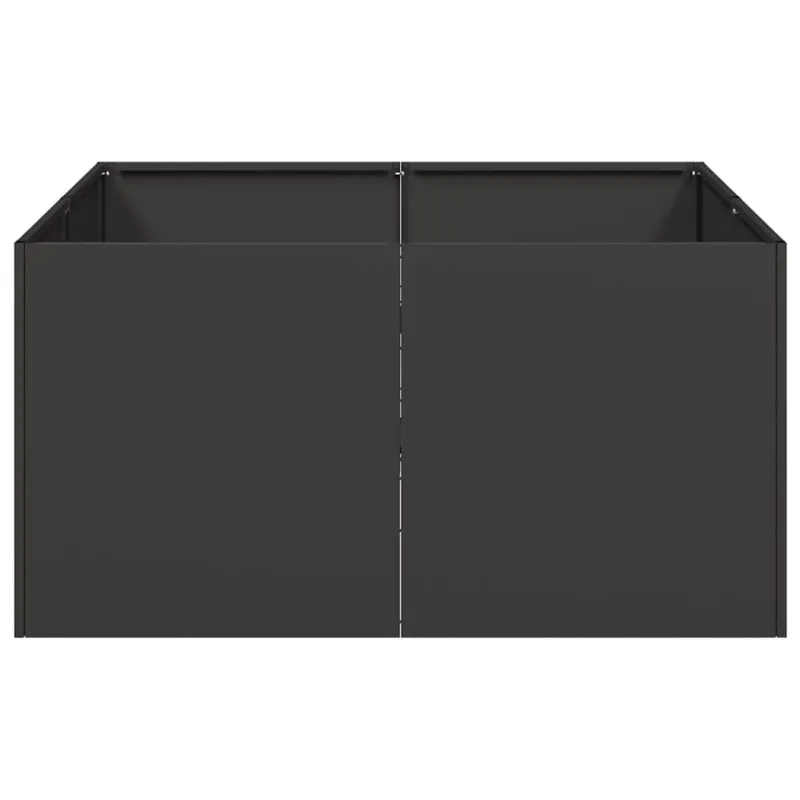 Lovelis, juodos spalvos, 80x80x40cm, šaltai valcuotas plienas